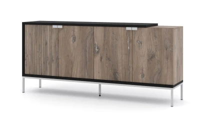 Komoda nowoczesna Toledo 190cm 4D, dąb flagstaff