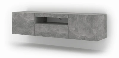 Szafka RTV Aura 150cm uniwersalna, wisząca lub stojąca, beton