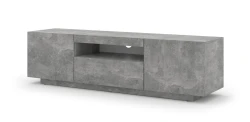 Szafka RTV Aura 150cm uniwersalna, wisząca lub stojąca, beton - stojąca