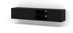 Szafka RTV wisząca MITA 156cm, czarny mat