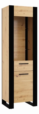 Witryna Nuka E 188cm, dąb artisan