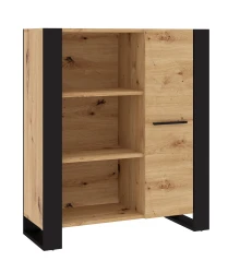 Regał NUKA J, dąb artisan