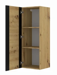 Witryna wisząca pełna MONDI 125cm, dąb artisan - otwarta