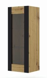 Witryna przeszklona, szafka MONDI 125cm, dąb artisan