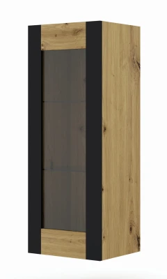 Witryna przeszklona, szafka MONDI 125cm, dąb artisan