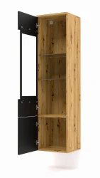 Witryna wisząca Aura 150cm, dąb artisan - wisząca otwarta