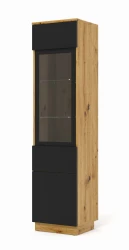 Witryna wisząca Aura 150cm, dąb artisan - stojąca