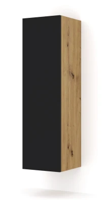 Szafka wisząca DUO 120cm, dąb artisan / czarny mat