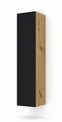 Szafka wisząca DUO 150cm, dąb artisan / czarny mat