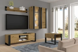 Półka wisząca MONDI 125cm, dąb artisan - w aranżacji