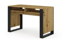 Biurko Mondi 120x55cm - dąb artisan / czarny mat