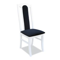 Krzesło czarne drewniane K103 - szkielet biały