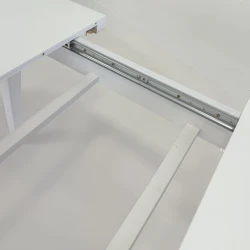 Stół owalny rozkładany, biały S2 90x160/200