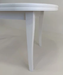 Stół owalny rozkładany, biały S2 90x160/200