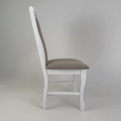 Krzesło K34 białe, brązowe
