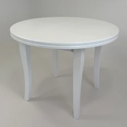 Okrągły biały stół S2 100/140