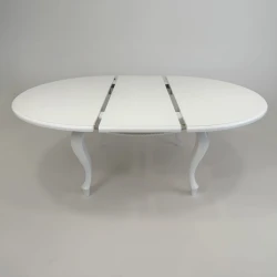 Duży okrągły stół, biały S19 150/200